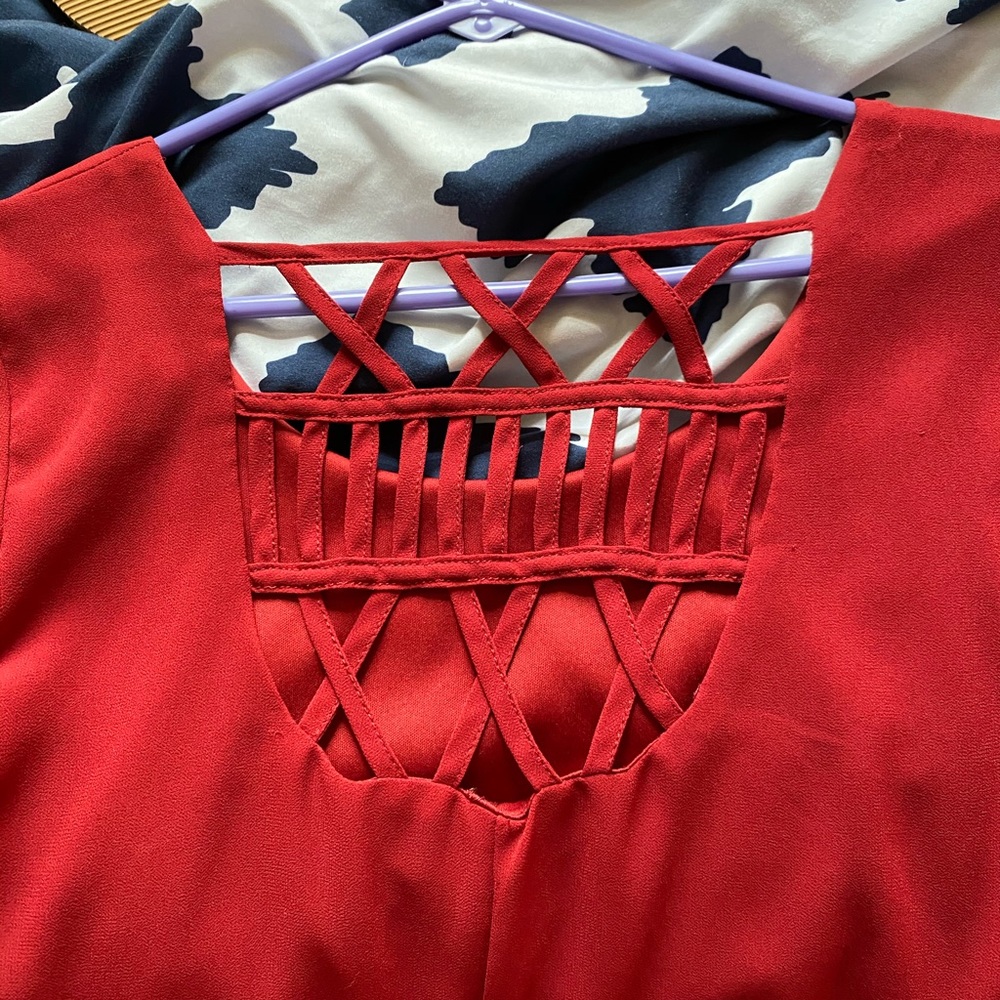 Red Dress with Back design